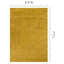 Tapis jaune à poils longs Hammersmith-86782785