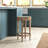Masefield Counter Stool with Solid Wood Frame