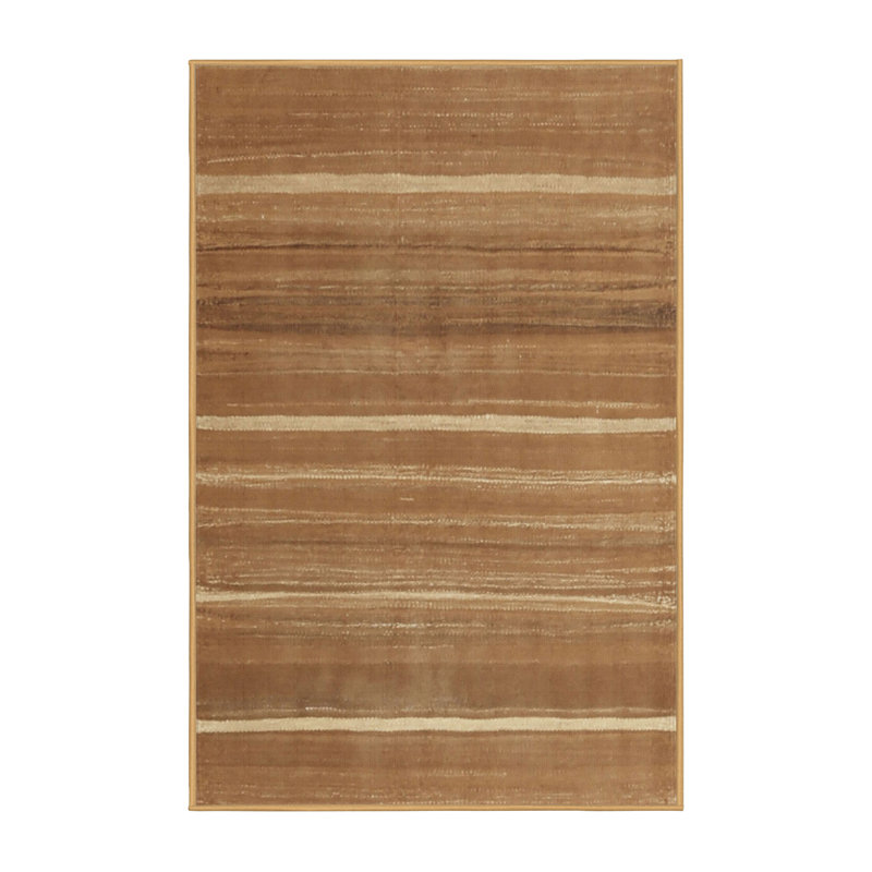 Tapis brun contemporain, Rectangle 2 pi x 4 pi