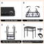 Table de camping pliante avec filet de rangement, 3 tables pliables réglables, légères et portatives avec poignée de transport pour l'extérieur intérieur
