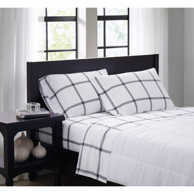Ensemble de draps en microfibre écossais