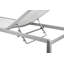  Chaise longue d'extérieur en aluminium Pangea Home Bella - Chaise longue de patio moderne avec corde à séchage rapide et roues faciles à déplacer - Blanc-1942577028