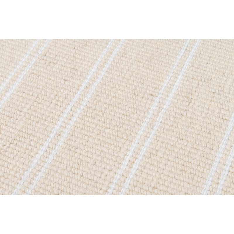 Tapis rayé en laine et polyester tissé à la main Williamsburg, motif bouleau, 3,66 m x 4,27 m, Bouleau, 12 pi x 14 pi