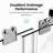 44"-48"W*72" H Semi-Frameless Double Sliding Shower Door, Bypass Shower Door, 1/4" (6Mm) Thick Sgcc Tempered Glass Door, Chrome