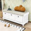 Banc de rangement de style campagnard avec tiroirs, compartiment caché-1907971187