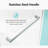 68-72 Inches *76 Inches  Frameless Double Sliding Soft-Close Shower Door, 3/8 Inches (10Mm) Thick SGCC Tempered Glass Door