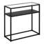 Glass Top Frame End Table