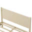 Structure de lit plateforme très grand en bois avec tête de lit, support en lattes de bois et assemblage facile en beige-1628541966-1628541952