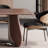 Retro walnut dining table sets-105493409