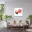 Toile d'extérieur Victoria Roges «Rooster Fireworks I»-87945622