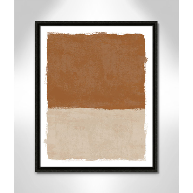 «Carmel Crush I Print» par Natalie Carpentieri, 17.5' W x 21.5' H, Flottant espresso