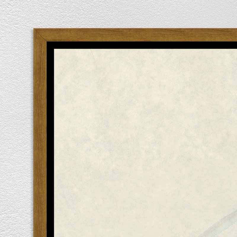 «Mavi Daire I» par Danielle Davis - peinture sur toile à cadre flottant