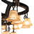 Cretella 34 - Light Steel Dimmable Tiered Chandelier