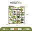 Support pour plante en bois de style brun 08 45 po