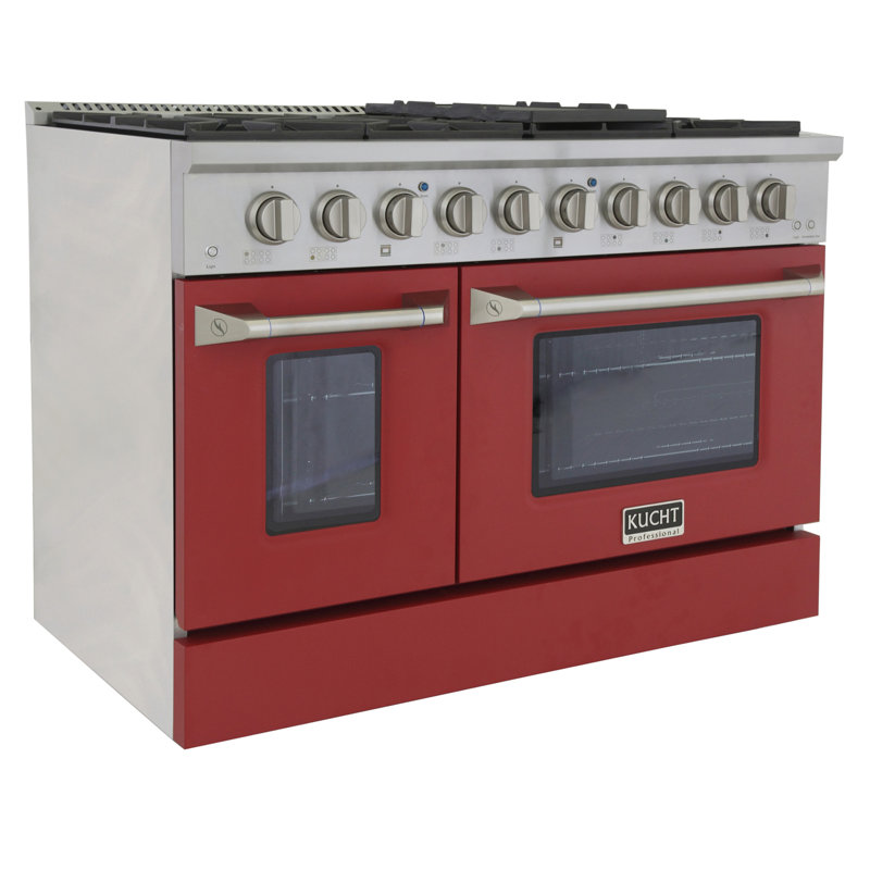 48" 6.7 Cu. ft Freestanding Gas, Liquid Propane, Red