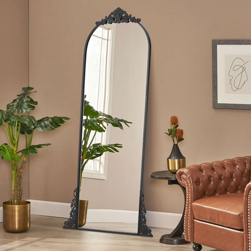 Swinton Black Arched Full Mirror