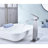 Single Handle Bathroom Faucet With Waterfall Spout And Pop - Up Drain, No Overflow, Stainless Steel, Corrosion Treatment, Gentle Waterfall, Simple Installation For Sinks Without Overflow Sink Spout,