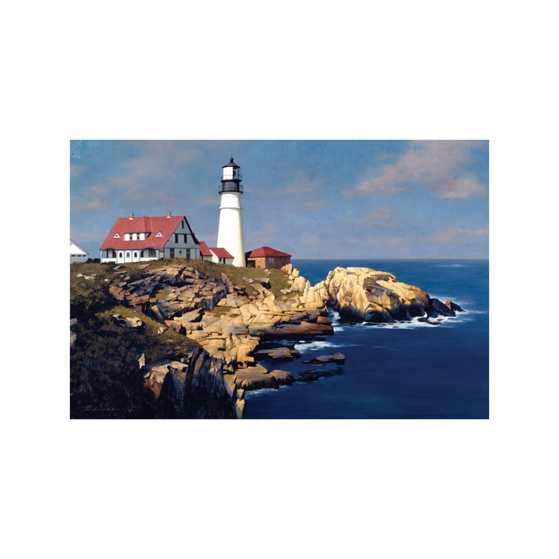 Coastal Lighthouse by Zhen-Huan Lu - Wrapped Canvas Print, Wrapped Canvas, 66.04 cm H x 45.72 cm W x 1.91 cm D