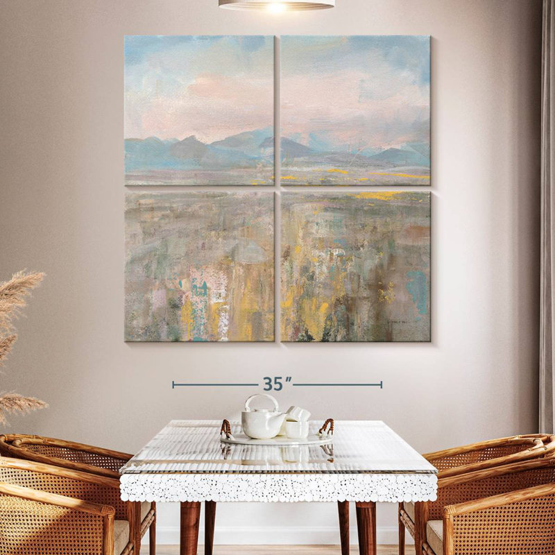 Distant Mountains, 50" H x 50" W