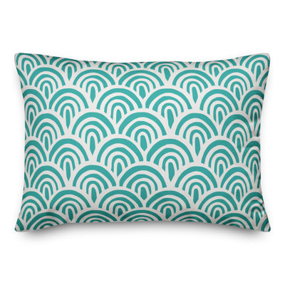  Housse et insert de coussin rectangulaire d'extérieur Abstract Scallop