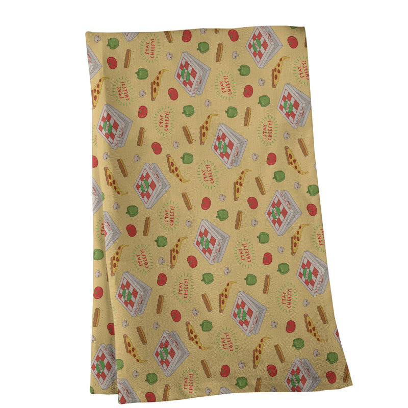 Mcguinness Tea Towel Kitchen Towel, Cotton Twill, Yellow