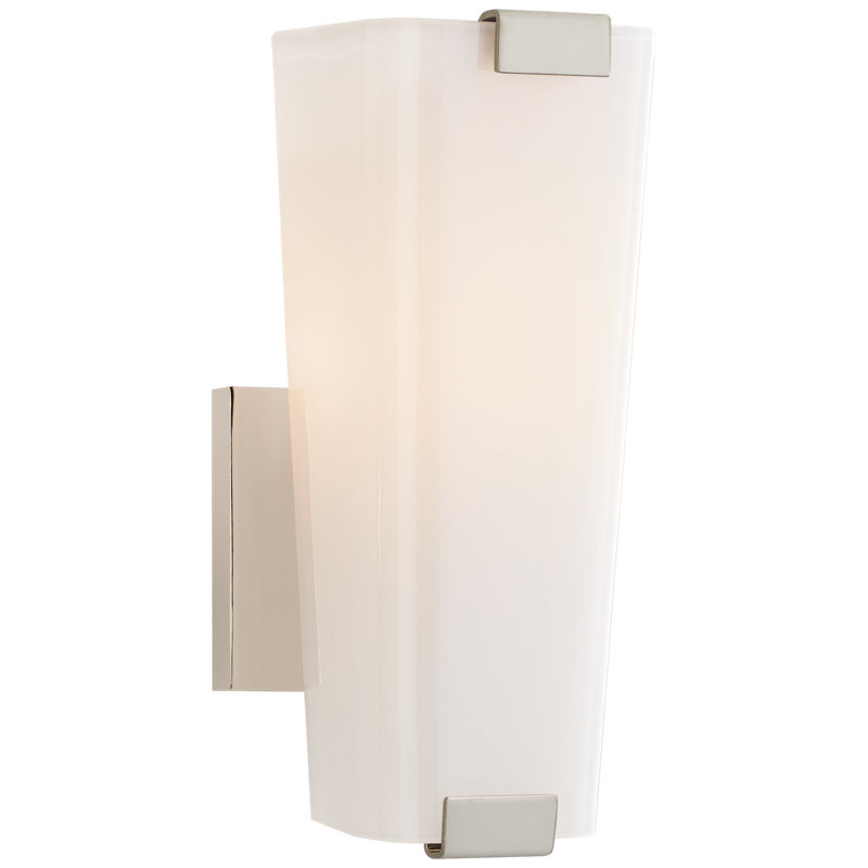 Alpine 1 - Light Vanity Light, White, Polished Nickel