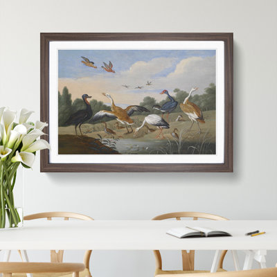 Herons and Ducks by Jan Van Kessel - Picture Frame Painting