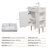 21.6" Open-Shelving Vanity With Ceramic Sink And Soft-Close Door, Cloakroom Storage Cabinet On Right Side, Assembly Required, White Finish.