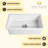 Los Flexi White Undermount Kitchen Sink-111687795-111687796-111687797