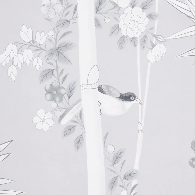 Schumacher x Miles Redd Brighton Pavilion Panel, Black/White