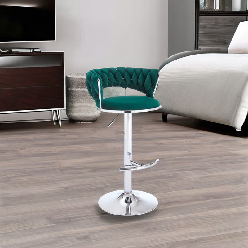 Ensemble de 2 tabourets de bar, Vert
