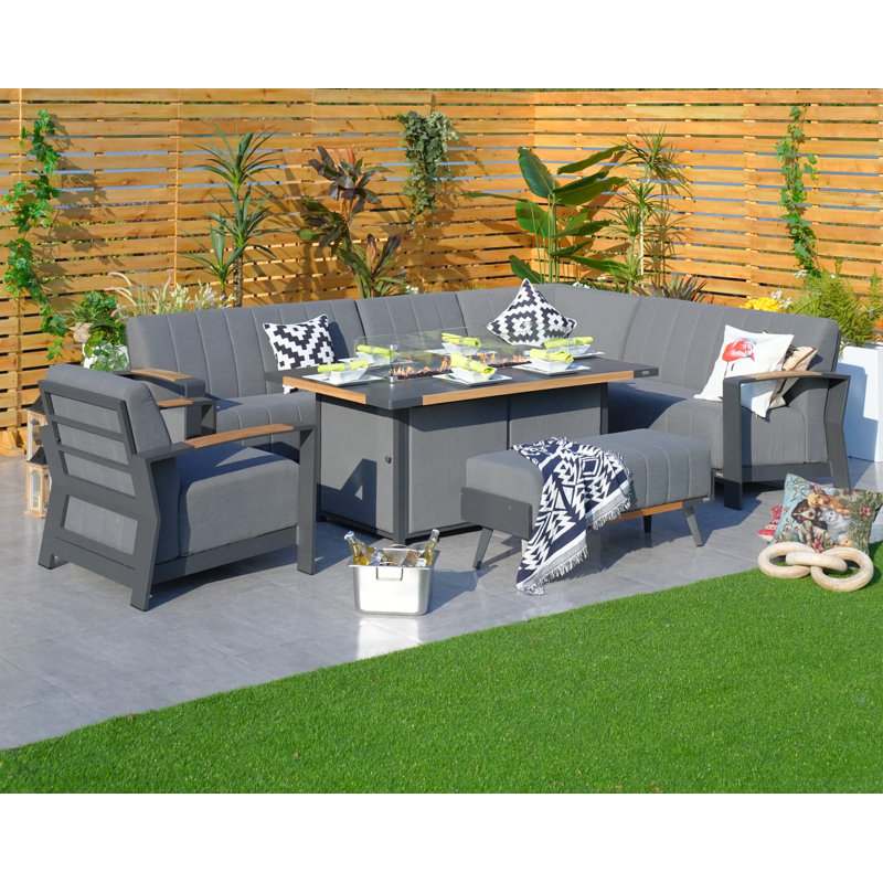 Stills 7 - Person Patio Conversation Set with Cushions