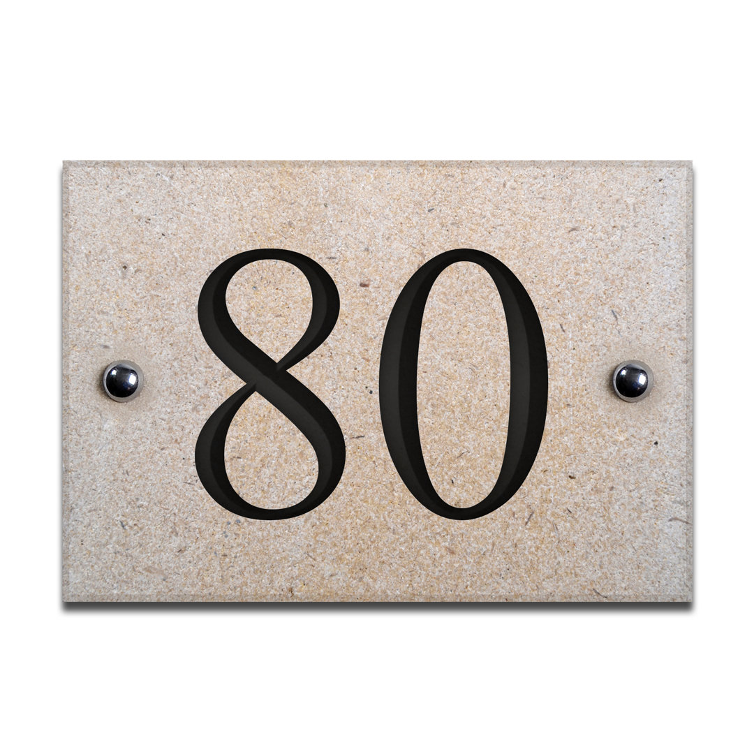 Chebanse 10Cm H Stone House Number