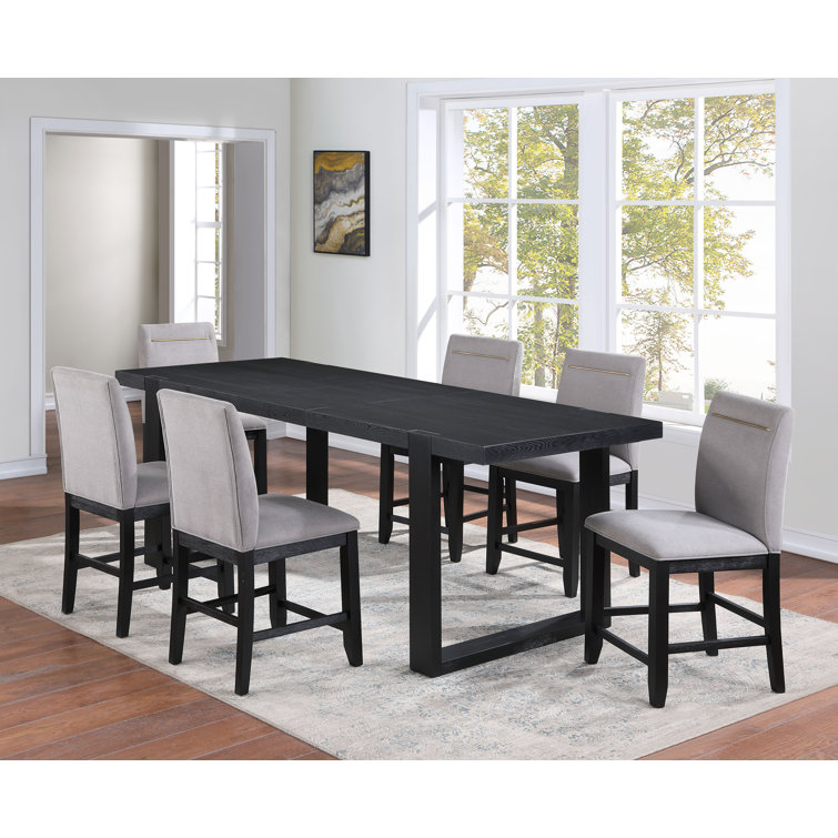 Donny Lequitta Counter Height Extendable Dining Table Set