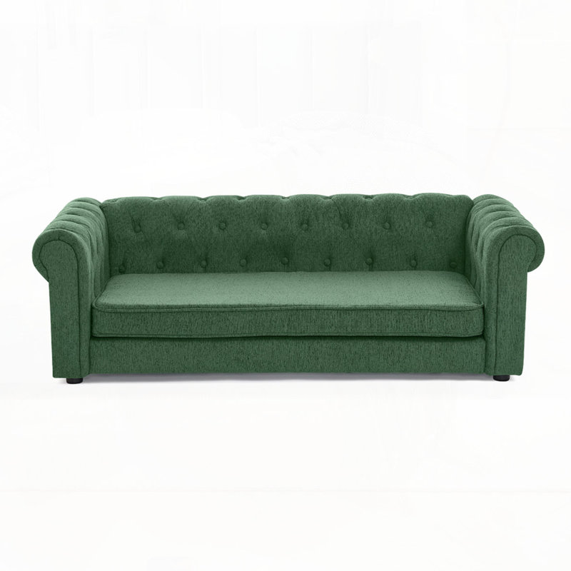Rectangular Dog Pet Bed,Dog Sofa Bed, Olive Green