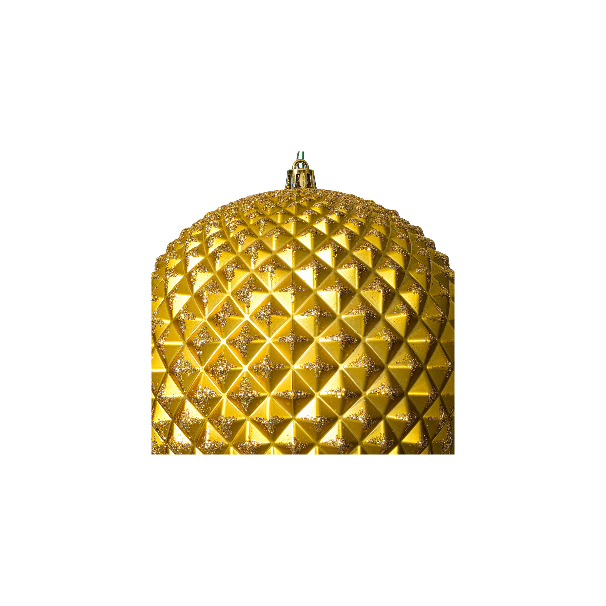 Durian Glitter Ball Ornament, Gold