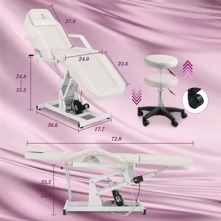+Tattoo+Chair+Electric+Height+Adjustable+Facial+Chair+Electric+Adjustable+Angle+Lash+Bed+