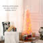 Arbre artificiel 5 'en rose avec 150 lumières et 250 branches de Noël 5 pi