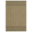 Jute / noir 2 pi 7 po X 7 pi 3 po Tapis intérieur / extérieur-1906169982