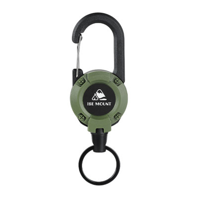 Porte-clés rétractable avec corde de fil d'acier de 60 cm Mousqueton porte-bobine Pince porte-clés multifonctionnel Porte-clés de camping en plein air robuste Boucle anti-perte