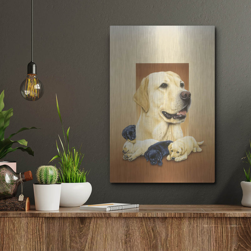 "Labradors" par Harro Maass, H 16 po x l 12 po