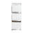 12" Freestanding Bathroom Storage Cabinet, 3-Soft Close Drawer, Glossy White,(KD-Packing)-680754025