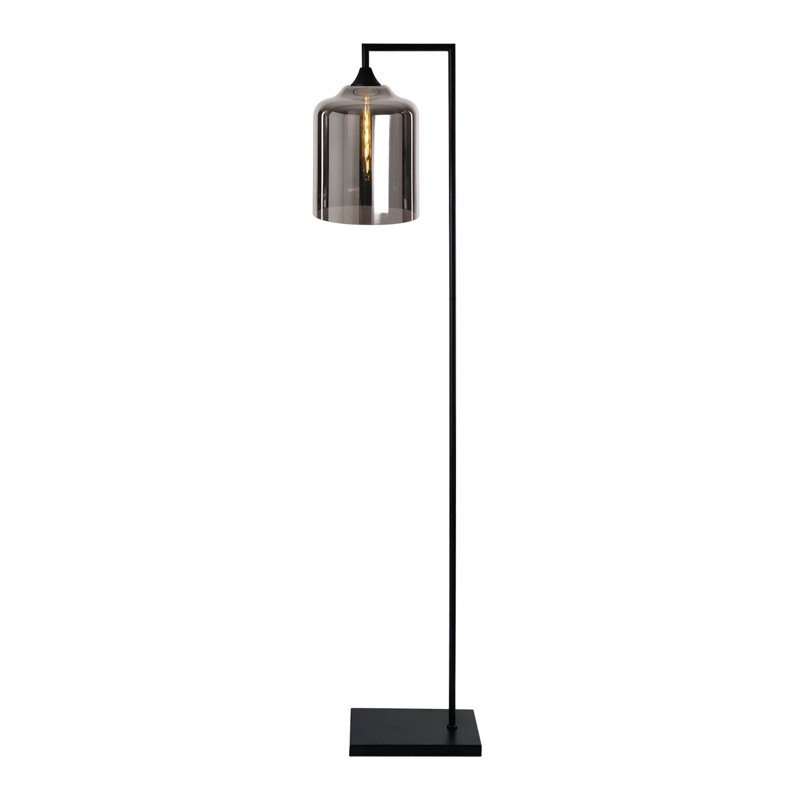 Aether 155cm Task Floor Lamp, Black, Silver
