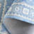 Ebony Hand Tufted Wool/Cotton Southwestern Rug in Blue/Ivory-113063419