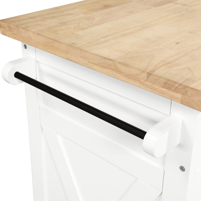 Bolten Kitchen Cart, White