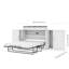 Lit armoire Pur avec matelas et armoires de rangement-89000488-89000484
