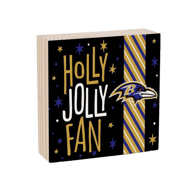 Enseigne murale en bois Baltimore Ravens