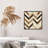 Abstract Chevron Pattern II Retro Unframed Art Print