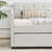 Wooden Frame Bed, Upholstered Daybed With Trundle-178237376