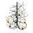 6 - Light Geometric Chandelier